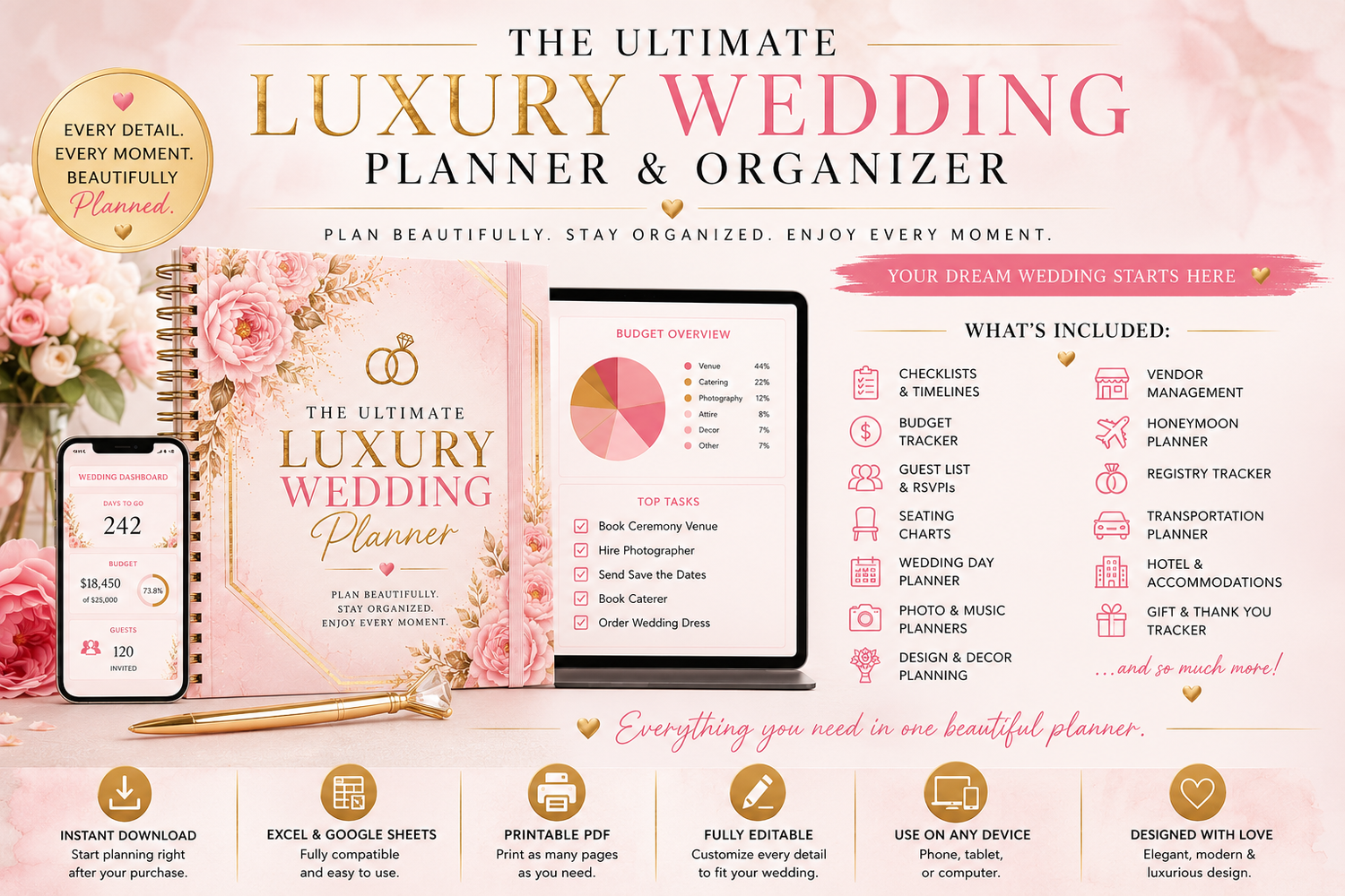 The Ultimate Luxury Wedding Planner ￼